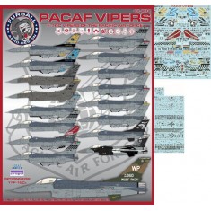 Decals for 1/48  PACAF F-16 Viper Demo