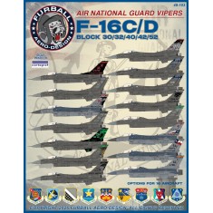 1/48 F-16 Air National Guard Vipers Decals