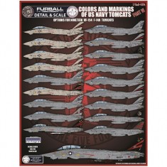 1/48 USN F-14 Tomcats Colours & Markings Part VI Decals for Tamiya kits