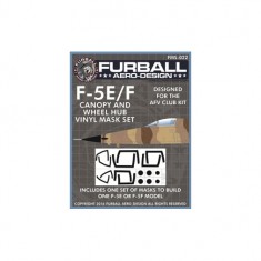 1/48 F-5E/F Canopy and Wheel Hub Masking Set for AFV Club kits
