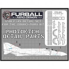 1/48 McDonnell Douglas F-4S Phantom II Canopy & Airframe Detail Set for Zoukei-mura kits