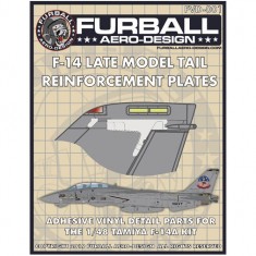 1/48 Grumman F-14A Tomcat Tail Reinforcement Plates for Tamiya kits
