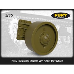1/35 US Tank M4 Sherman VVSS "Solid" Idier Wheels