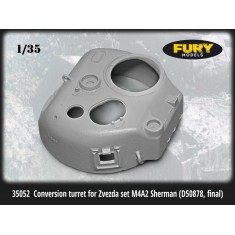 1/35 US M4A2 Sherman Conversion Turret (D50878, final) Late Types for Zvezda kits