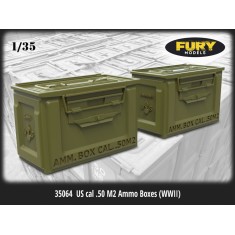 1/35 WWII US cal .50 M2 Ammo Boxes (6pcs)