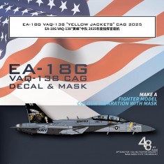 1/48 US Navy EA-18G VAQ-138 Yellow Jackets 2025 Decals for Meng LS-014