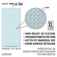 3D Raised Woven Grid Non-skid Texture Decals - Size XL