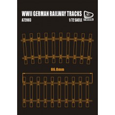 1/72 WWII German Railway Tracks (length: 35cm)