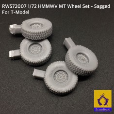 1/72 HMMWV MT Sagged Wheel Set