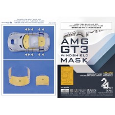 1/24 Mercedes-Benz AMG GT3 Windscreen Flexible Mask for Tamiya