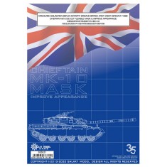 1/35 Chieftain Mk.10 Camouflage Flexible Mask Bundeswehr Munster 1989