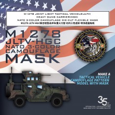 1/35 M1278 JLTV-HGC NATO 3-Colour Camouflage Flexible Mask for Sabre
