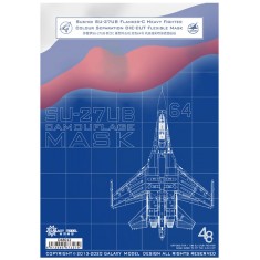 1/48 Sukhoi Su-27UB Flanker-C Red 64 Colour Separation Mask for Great Wall Hobby