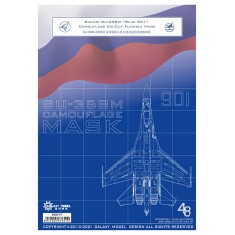 1/48 Sukhoi Su-35BM Blue 901 Camouflage Mask for Great Wall Hobby L4820 Kit