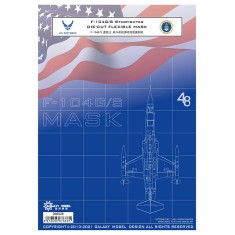 1/48 F-104G/S Starfighter Mask for Kinetic #K48093 Kit