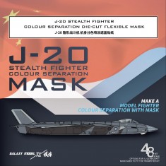 1/48 J-20 Stealth Fighter Colour Separation Mask for Trumpeter #05812 Kit