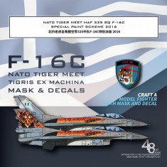 1/48 NATO Tiger Meet HAF 335 SQ F-16C Special Paint Scheme for Kinetic K48102