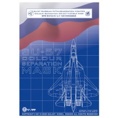 1/72 Sukhoi Su-57 Colour Separation Die-cut Flexible Mask for Zvezda kit #7139