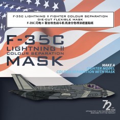 1/72 F-35C Lightning II Fighter Colour Separation Mask for Tamiya #60749 Kit