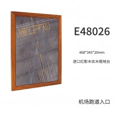 1/48 Red Shadow Wood Frame Display Base Runway Threshold