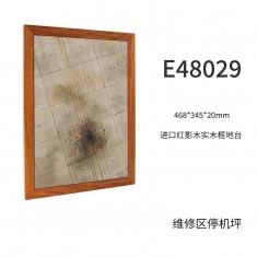 1/48 Red Shadow Wood Frame Display Base Maintenance Apron