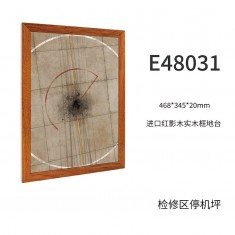 1/48 Red Shadow Wood Frame Display Base Maintenance Area Apron