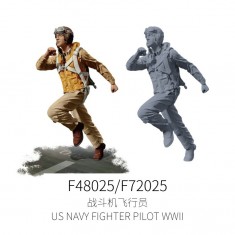 1/48 WWII US Navy Fighter Pilot Statue for Carrier-Based Aircraft Dioramas #9