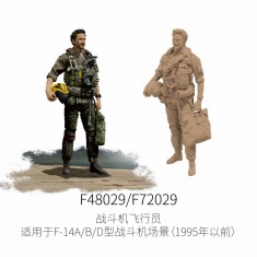 1/48 Fighter Pilot Figure for F-14A/B/D Aircraft Dioramas Before 1995 #3