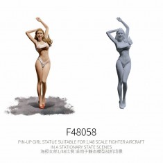 1/48 Pin-Up Girl Statue for Parked Fighter Aircraft Dioramas #2