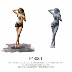 1/48 Pin-Up Girl Statue for Parked Fighter Aircraft Dioramas #5