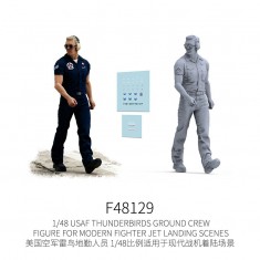 1/48 USAF Thunderbirds Ground Crew Figure for Modern Fighter Jet Dioramas #2