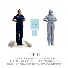 1/48 USAF Thunderbirds Ground Crew Figure for Modern Fighter Jet Dioramas #4