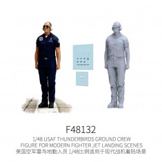 1/48 USAF Thunderbirds Ground Crew Figure for Modern Fighter Jet Dioramas #5