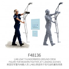 1/48 USAF Thunderbirds Ground Crew Figure for Modern Fighter Jet Dioramas #9