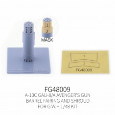 1/48 A-10C GAU-8/A Avenger Gun Barrel Fairing n Shroud for Great Wall Hobby