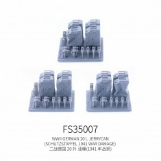 1/35 WWII German 20L Jerrycan 1941 War Damage