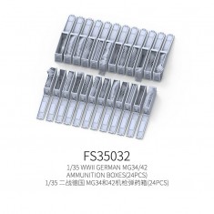1/35 WWII German MG34 42 Ammunition Boxes (24pcs)