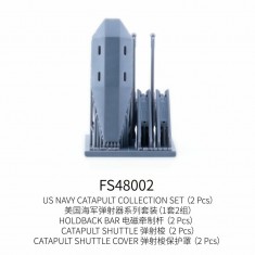 1/48 US Navy Catapult Collection Set (2pcs) Holdback Bar (2pcs) Shuttle (2pcs)