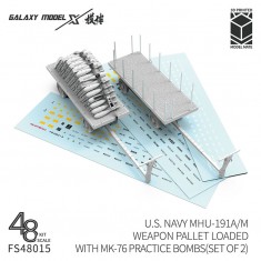 1/48 US Navy MHU-191A/M Weapon Pallet with MK-76 Practice Bombs