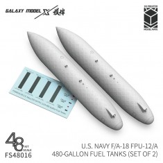 1/48 US Navy F/A-18 FPU-12/A 480-Gallon Fuel Tanks (2pcs)