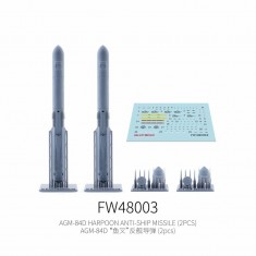 1/48 AGM-84D Harpoon Anti-Ship Missile (2pcs)