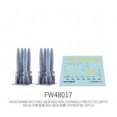 1/48 Mk.82 Bombs with BSU-86/B Fins Non-Thermally Protected (8pcs)