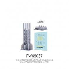 1/48 AIM-9C Sidewinder Air-To-Air Missile (4pcs)