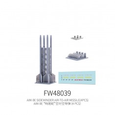 1/48 AIM-9E Sidewinder Air-To-Air Missile (4pcs)