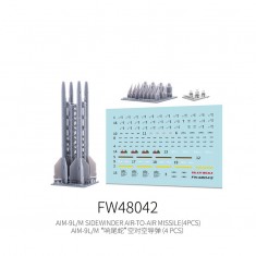 1/48 AIM-9L/M Sidewinder Air-To-Air Missile (4pcs)