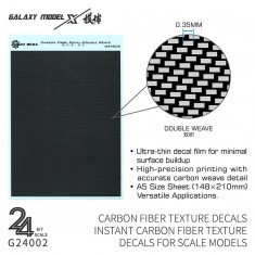 1/24 Carbon Fibre Texture Decal Double Weave