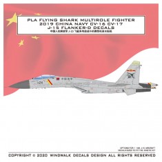 1/48 PLA Navy J-15 Flanker-D Flying Shark Decals 2019