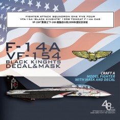 1/48 VFA-154 Black Knights F-14A Tomcat 1998 CAG Decals