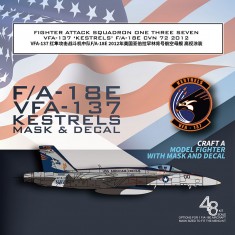 1/48 VFA-137 Kestrels F/A-18E CVN-72 2012 Decals