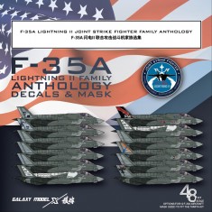 1/48 F-35A Lightning II Joint Strike Fighter Decal Anthology for Tamiya 61124